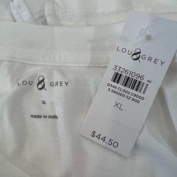 NWT LOFT Lou & Grey White W/Cape Cod Graphic Softserve Tee - Picture 8 of 11